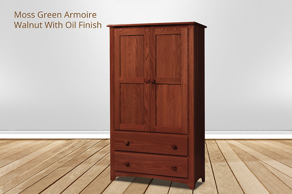Moss Green Armoire