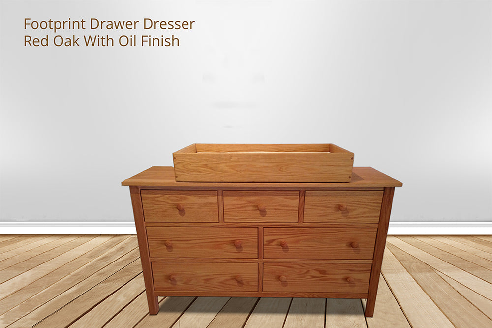 Changing Table Dresser Combo | Footprint Dresser Table | Green Cradle