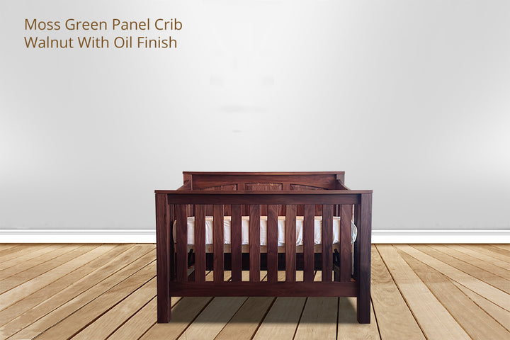 Moss Green Panel Crib