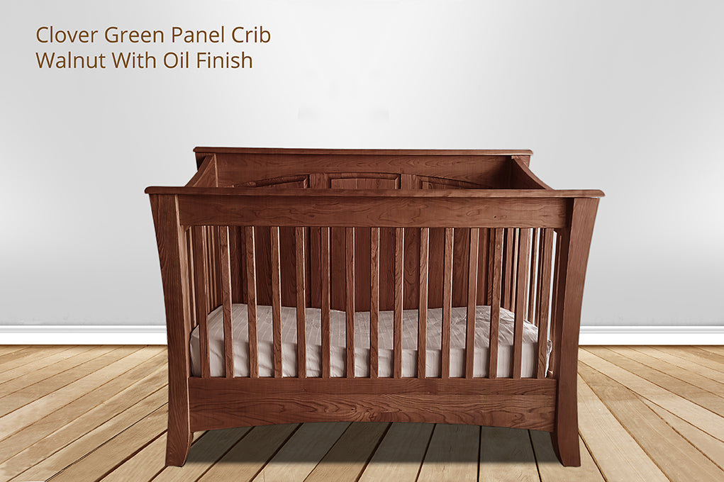 Clover Green Panel Crib