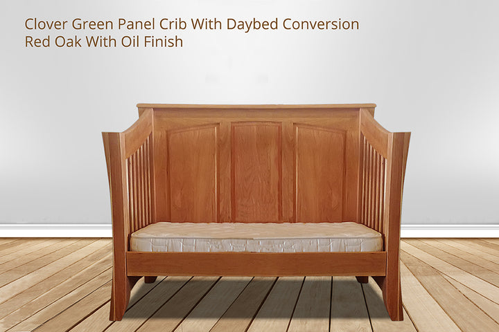 Clover Green Panel Crib