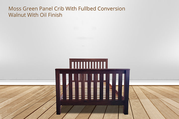 Moss Green Slat Crib