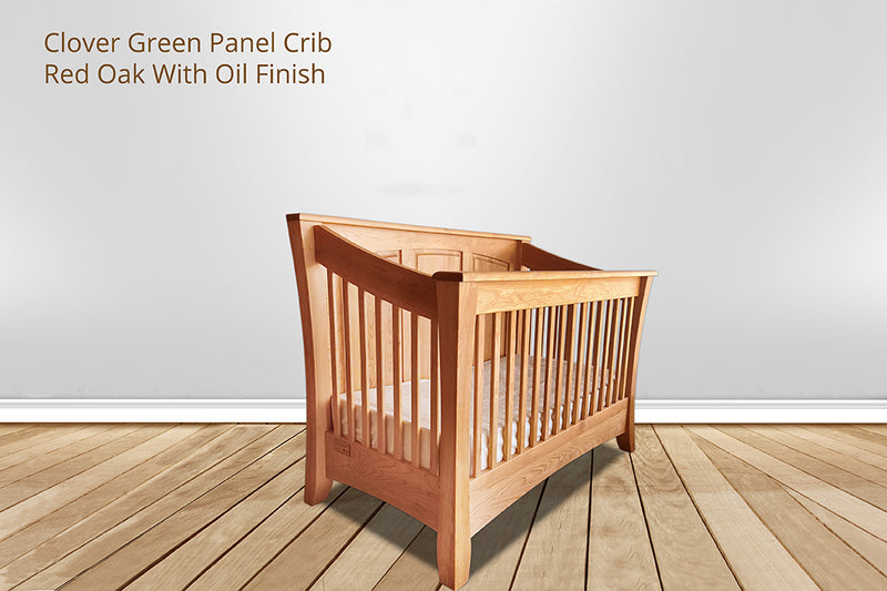 Clover Green Panel Crib