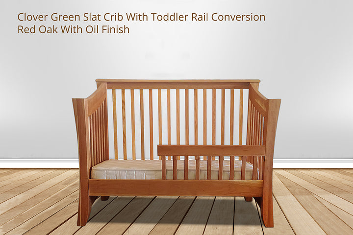 Clover Green Slat Crib